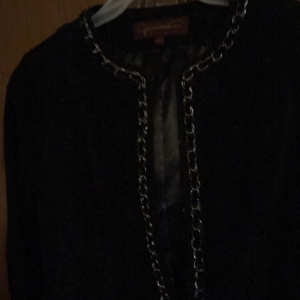 Black suede jacket